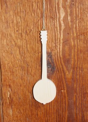 Massivt trä banjo ht15cm handgjord musik dekoration, musiker gåva, musiker gåva, musik
