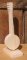 banjo i massivt granvirke höjd 15 cm monterad på en bas handgjord bröllopsbord musik dekoration