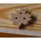 Handgjord Maple Leaf Knob 25mm Solid Wood Scrapbook Embellishment Nature Tree Leaf
