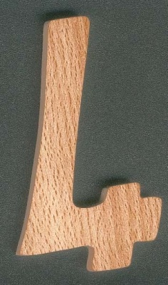 Nummer 4 ht 10cm i trä att måla