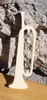 Trähorn 15cm musikalisk dekoration