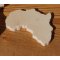 Figurine karta över Afrika ht6cm tjock 3mm för att dekorera
