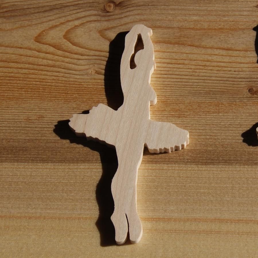 Dancer figurin 3mm massivt trä handgjord utsmyckning scrapbooking dans