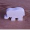 Miniatyrfigur av elefant i massivt trä för att dekorera handgjorda hantverk 