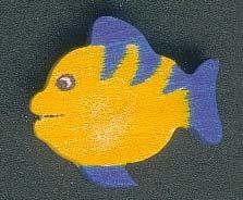 miniatyrfiskfigur 3mm tjock att måla och limma massivt lönnträ handgjort