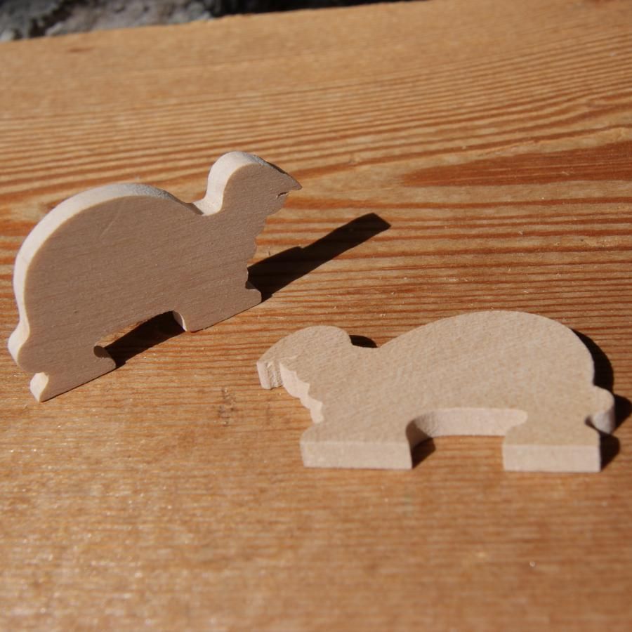 miniatyr sköldpadda figur 3mm att måla och limma massivt lönnträ handgjord utsmyckning scrapbooking
