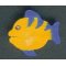 Fiskfigur i trä 2,5 x 3 cm, handgjord, att måla