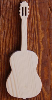 Trä gitarr ht20cm musik tema inredning, gitarrist gåva