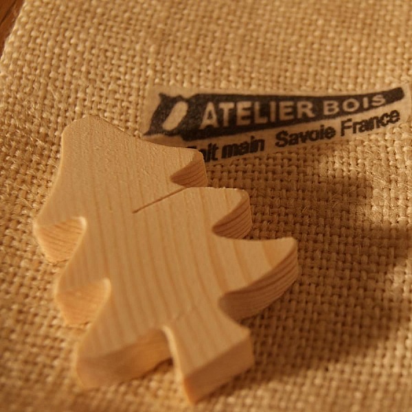 Platsbiljett f&ouml;r julgran i massivt granvirke, &aring;teranv&auml;ndbar, att dekorera, per 10, namnbricka f&ouml;r julbord, naturtema, berg, handgjord gran