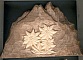 Montagne avec edelweiss sculpt&eacute; main en Savoie