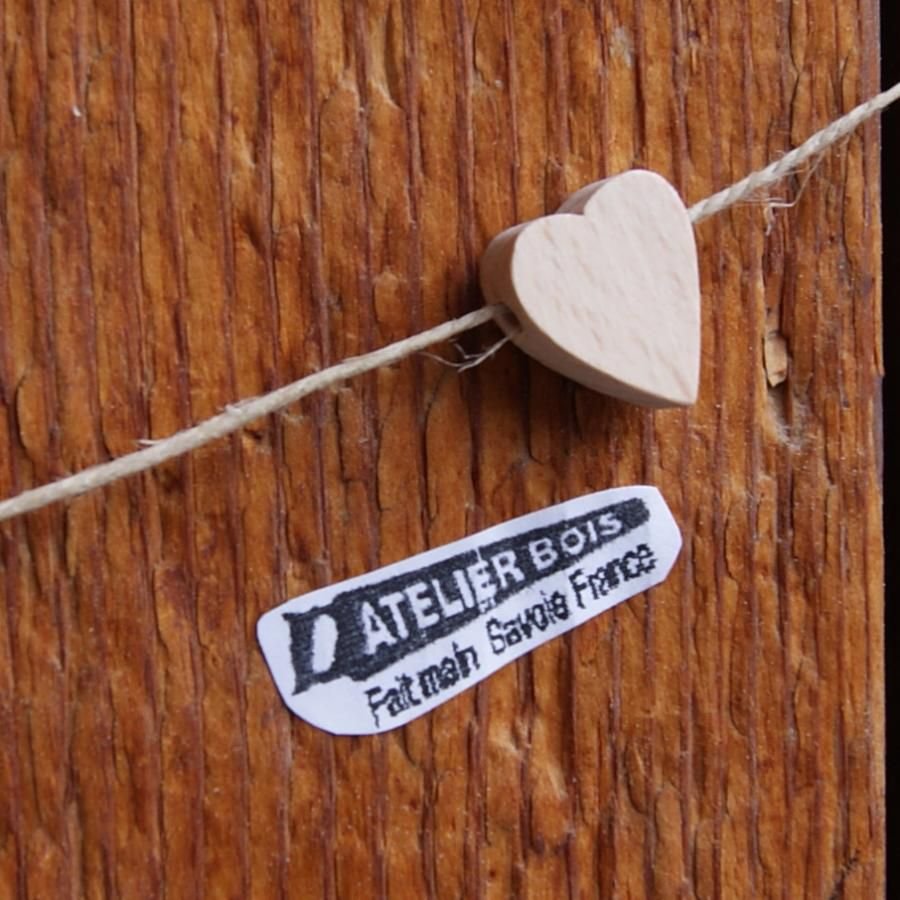 massivt trä pärla hjärta H att dekorera halsband barn kreativ fritid