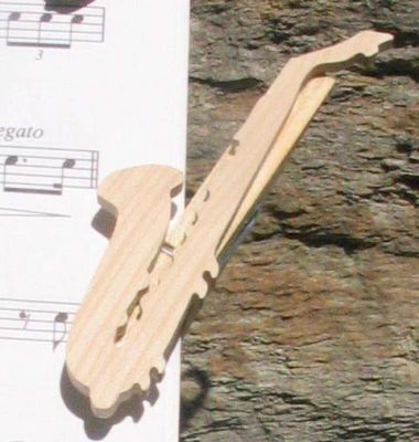 saxofon musik klipp handgjord saxofonist gåva trä