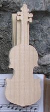 violin partitur klipp handgjord massivt trä violinist gåva