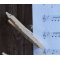 musikklämma för flöjt, handgjord i massivt trä, flöjtpresent