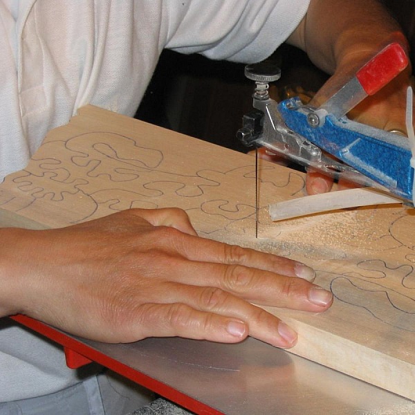 Tr&auml;pussel sk&ouml;ldpadda 3 delar Massivt tr&auml;, handgjort