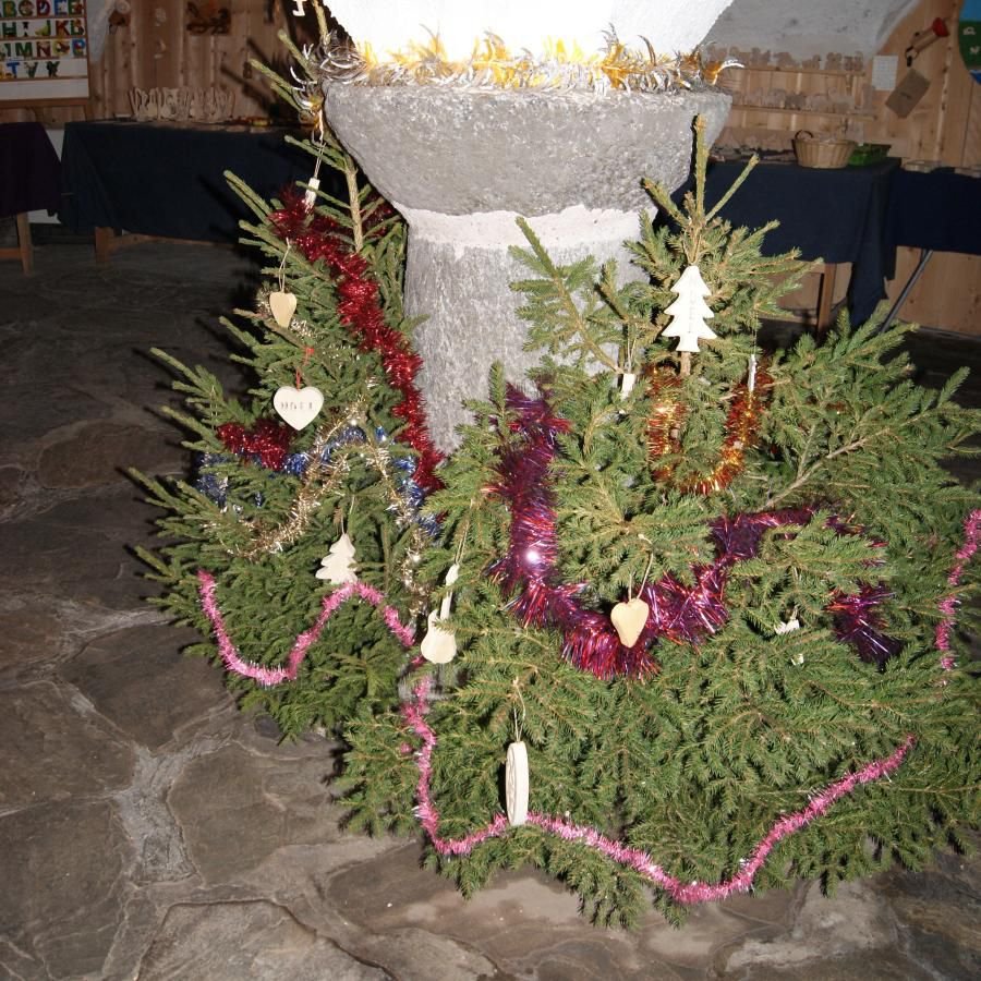 Julgranskula 12 cm i trä