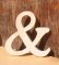 skylt och, massivt trä ampersand att hålla fast på, handgjord, scrapbook utsmyckning, deco