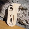 trä tuba ht 15 cm bröllopsdekoration