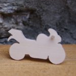 Solid wood road bike figur som ska målas, handgjord, plats varumärke 
