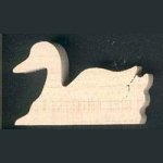 3mm ankfigur som ska målas, för att fastna i en miniatyr av kreativ fritid