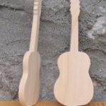 Figurin markör gitarr bröllop musik tema, trä, handgjord