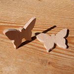 Miniatyr fjäril figur för att dekorera, kreativ fritid, scrapbooking, handgjord massivt trä