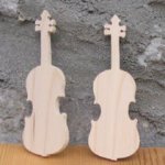Figurin violin markör lg 9cm ep 3mm bröllop tema musik, handgjord