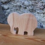 elefant bröllopsplatskort tema vilda djur
