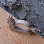 Handgjord snigel servettring i massivt trä
