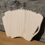 Massivt trä dragspel ht15cm bröllopsmusik dekoration
