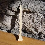 Klarinett av massiv gran 15cm, handgjord