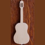 Trä gitarr ht20cm musik tema inredning, gitarrist gåva