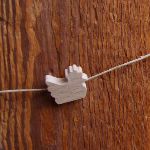 solid wood bead hen H att måla, kreativ fritid, handskurna halsband