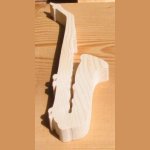 Trä saxofon ht15cm, musikalisk dekoration