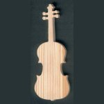 träfiol ht15cm, musikalisk dekoration, musiker present, handgjord