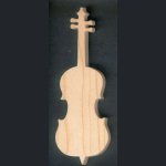 träcello 15 cm musikalisk dekoration, handgjord