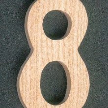 Trä nummer 8, 5 cm, ska målas och limmas, 