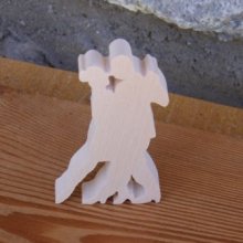 Handgjord massiv lönnträ bolero dansare lg 7cm tjock 7mm