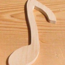 Figurin krok lg 9cm ep 3mm massivt trä handgjord utsmyckning skrot deco musik