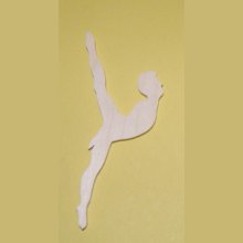 Dancer figurin 3mm massivt trä handgjord utsmyckning scrapbooking dans