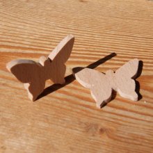 Miniatyr fjäril figur för att dekorera, kreativ fritid, scrapbooking, handgjord massivt trä