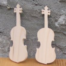 Figurin violin markör lg 9cm ep 3mm bröllop tema musik, handgjord