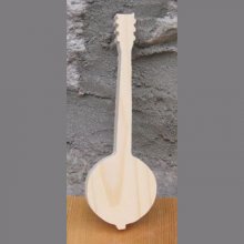 Massivt trä banjo ht15cm handgjord musik dekoration, musiker gåva, musiker gåva, musik